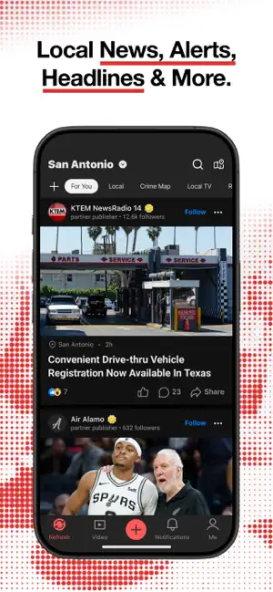 NewsBreak: Local News & Alerts iPhone screenshot 2
