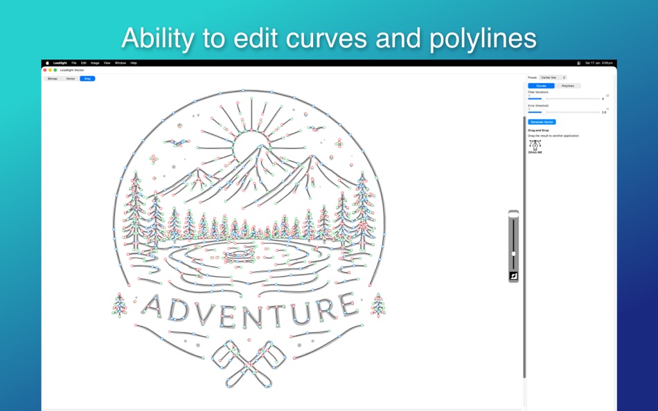 #3. Leadlight Vector (macOS) Bởi: Schimera Pty Ltd