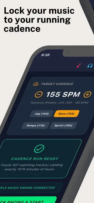 RunSync: Pacing and Music screenshot 1