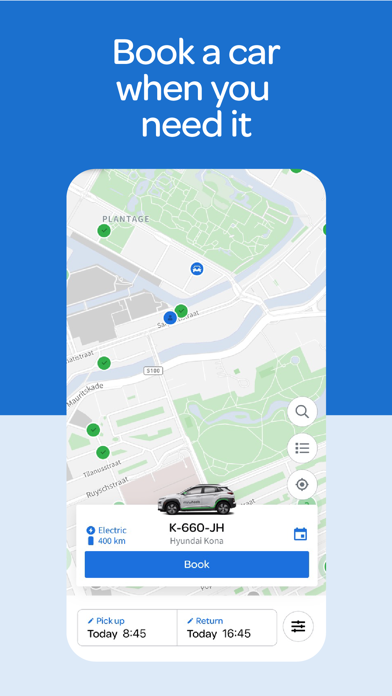MyWheels - Car Sharing NL iPhone screenshot 2 - Travel app