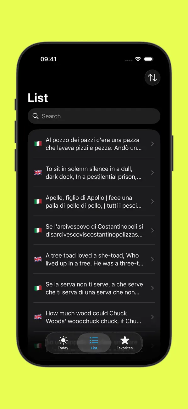 Screenshot #2 pour Scioglilingua del giorno