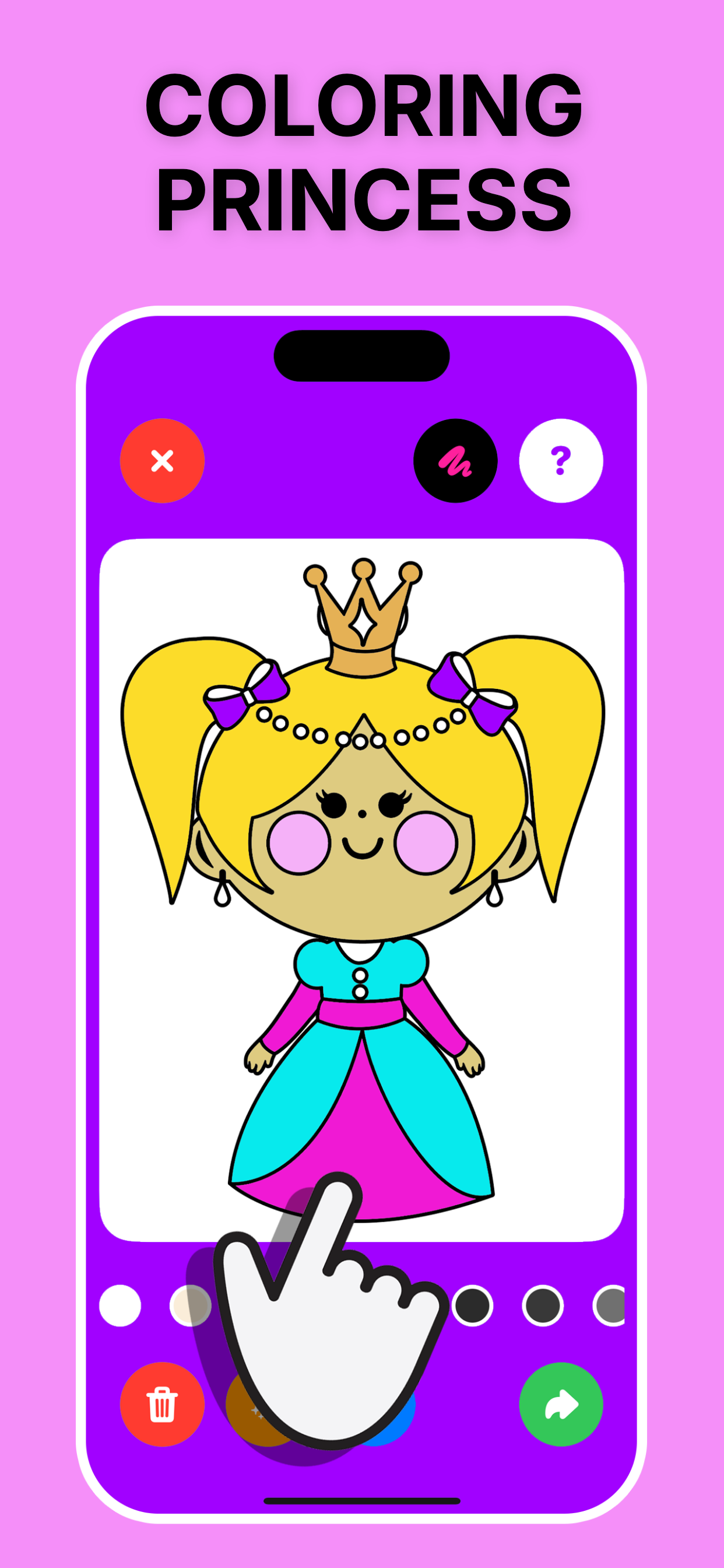 Princess coloring book Candice