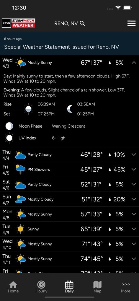 KTVN 2 News Nevada Storm Watch - App de Tiempo | MWM