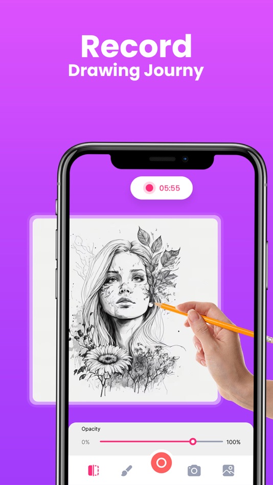 #1. AR Draw Sketch Paint Trace (iOS) By: Dharmesh Dhorajiya