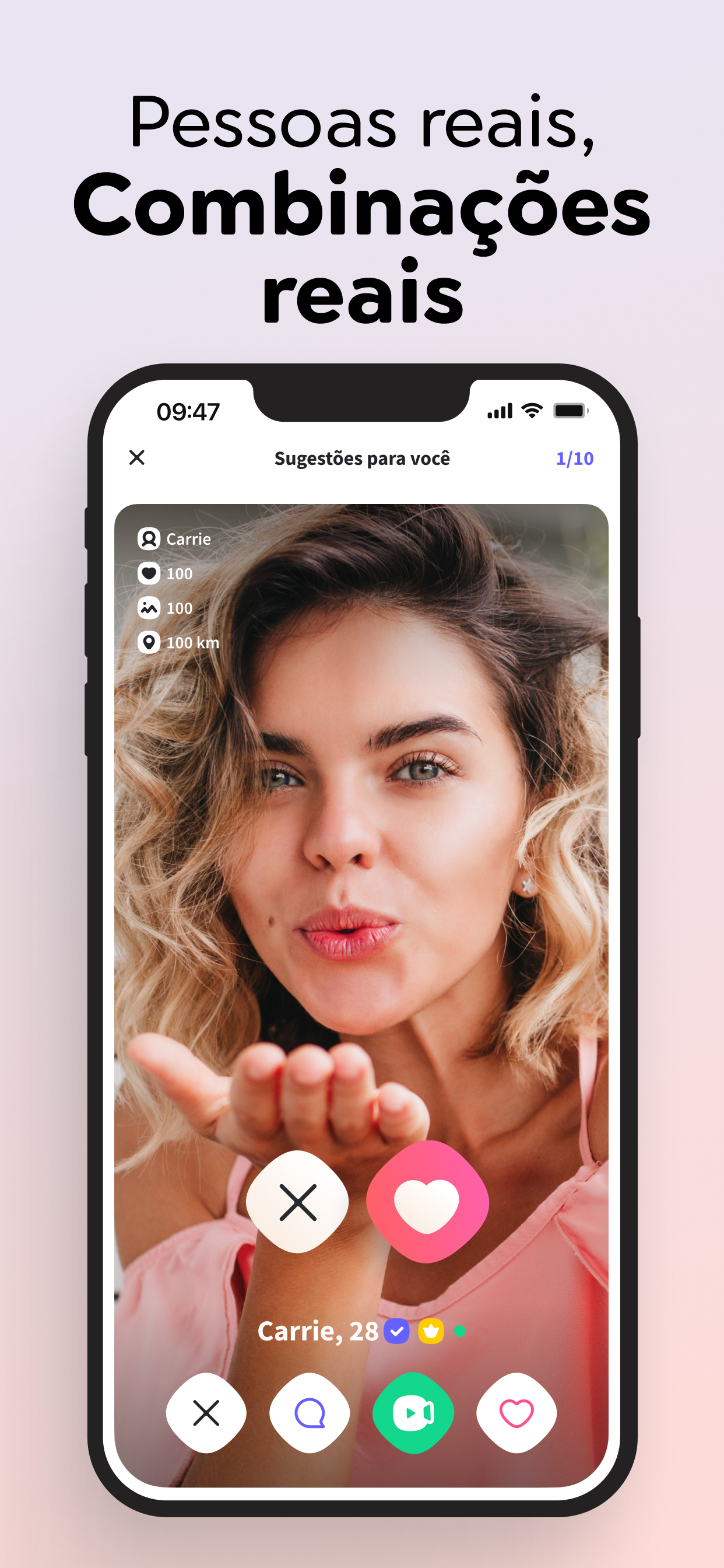 Waplog: App Namoro, Video Chat