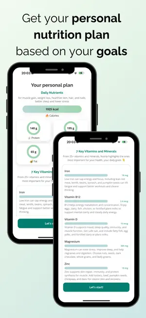 Nutria: Food & Vitamin Tracker screenshot 4