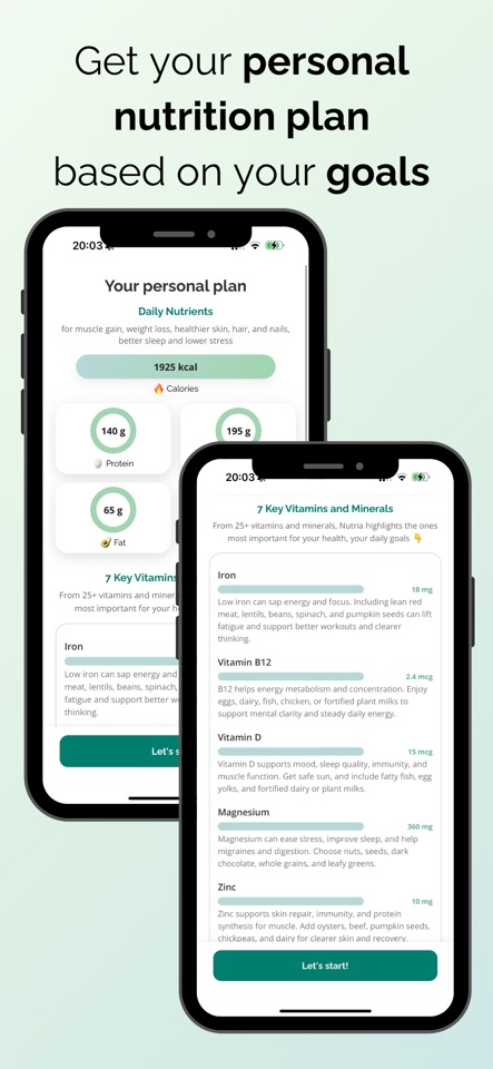 Nutria: Food & Vitamin Tracker screenshot 4