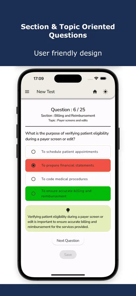 Billing and Coding Exam Test Screenshot 1