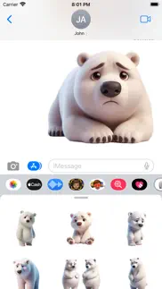 How to cancel & delete sad polar bear stickers 2