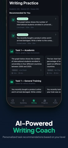 IELTS 9 Speaking • Writing iPhone screenshot