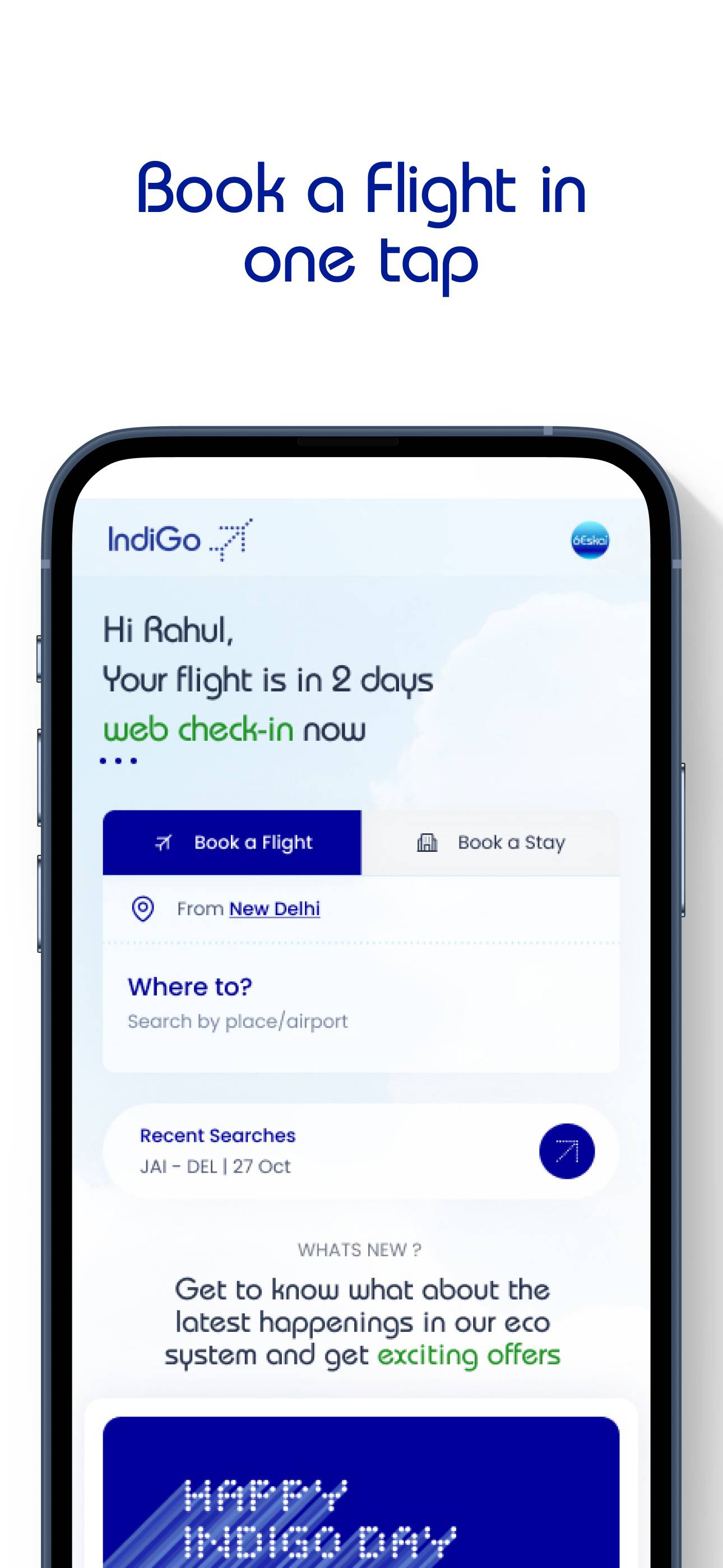 IndiGo: Flight Booking App