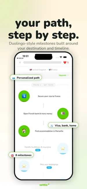 Settle: Move Abroad screenshot 1