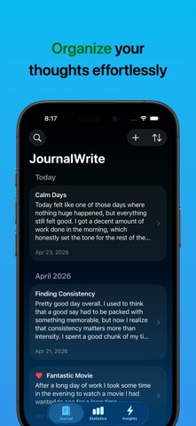JournalWrite: Journal & Stats Screenshot 1 of 5