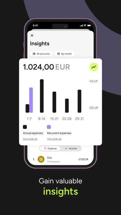 Expense Tracker: Expenza iPhone screenshot 4 - Finance app
