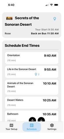TourSync iPhone screenshot