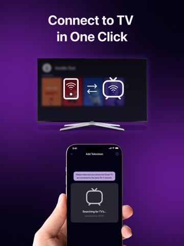 TV Remote Control via WiFi iPad screenshot