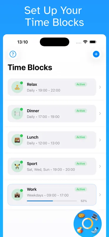 Day Progress Time-Block Widget screenshot 2 of 4