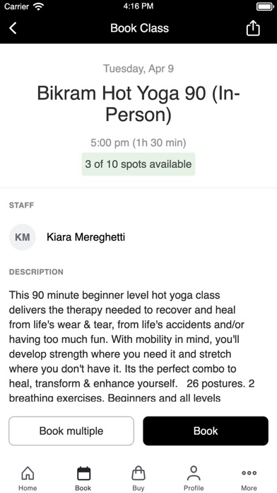 Forge Hot Yoga Screenshot