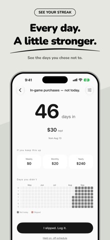 Not Today. Quit Habit Tracker Screenshot 3 of 6