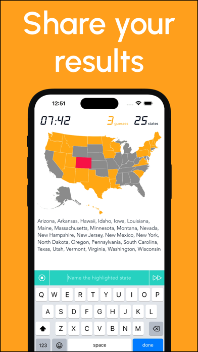 Geography Map Game: 50 States Screenshot