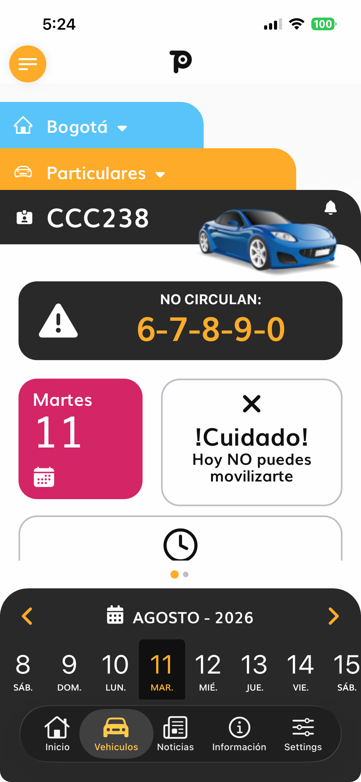 Mi Pico y Placa screenshot 2