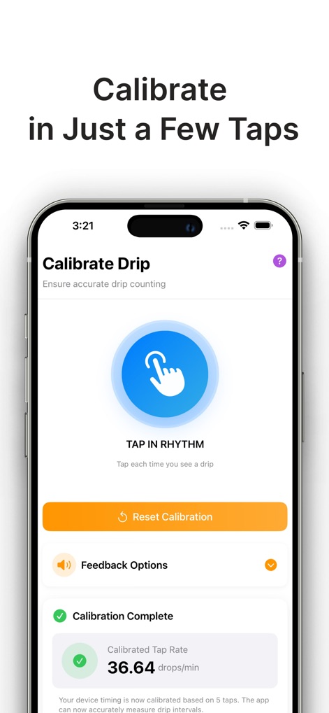 Drip Rate Infusion Calculator - driprate-pro-iv-calibration-feature