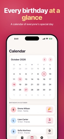 Birthday Countdown: Reminders Screenshot 3 of 5