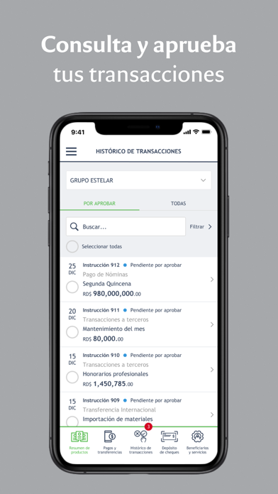 Móvil Banking Empresarial Screenshot