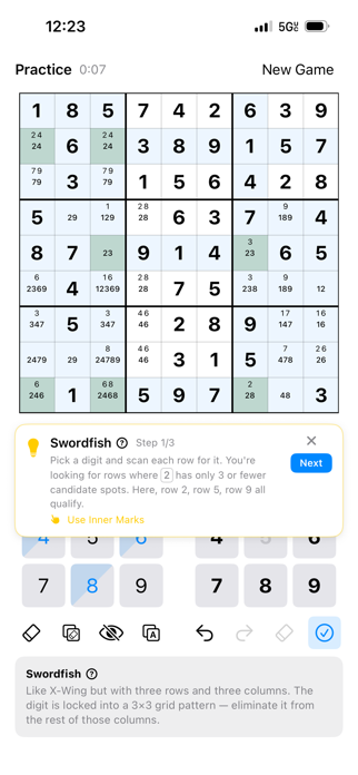 Pencilmark Sudoku Screenshot 5 of 7