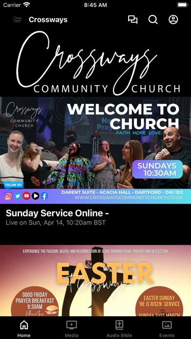 Crossways Community Church Screenshot