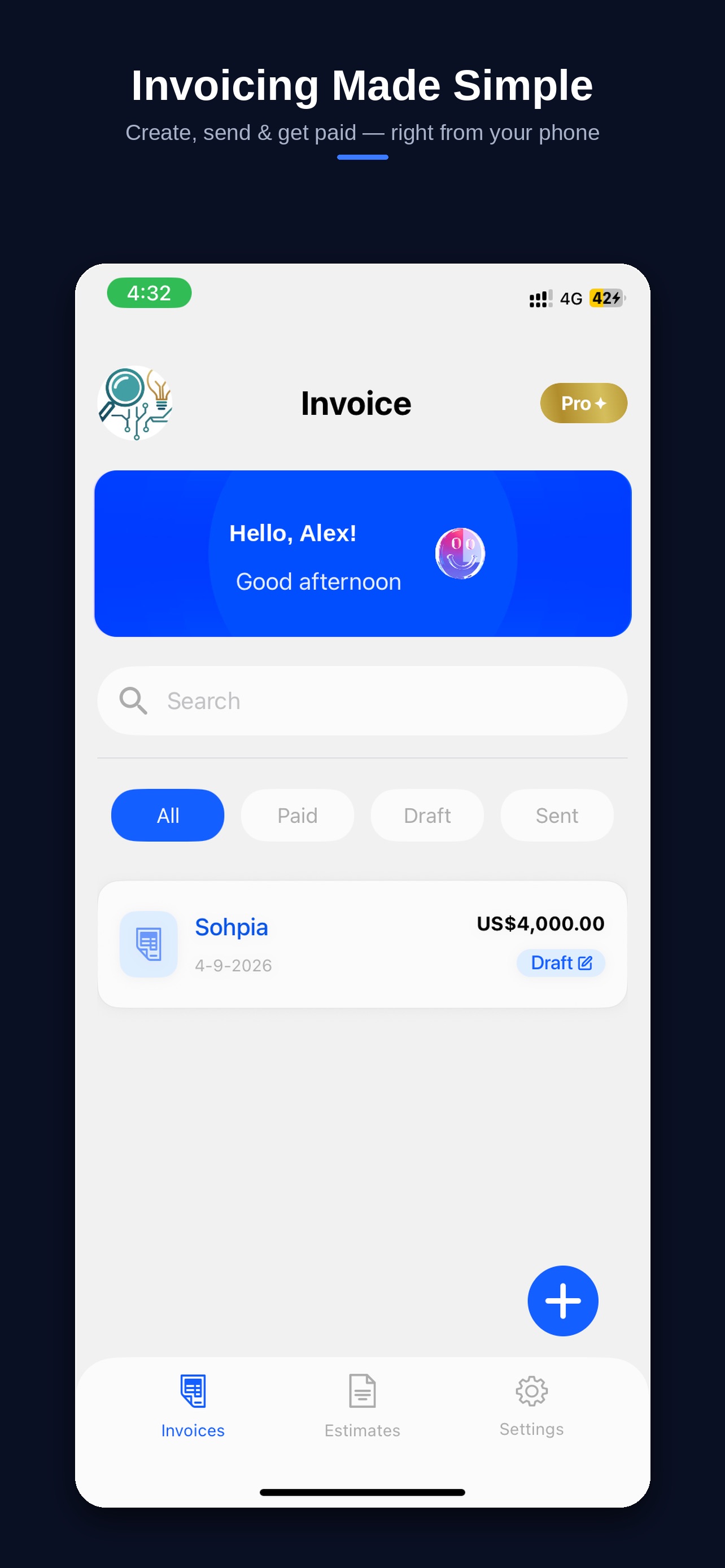Screenshot 2 of InvoX: Invoice & Estimate
