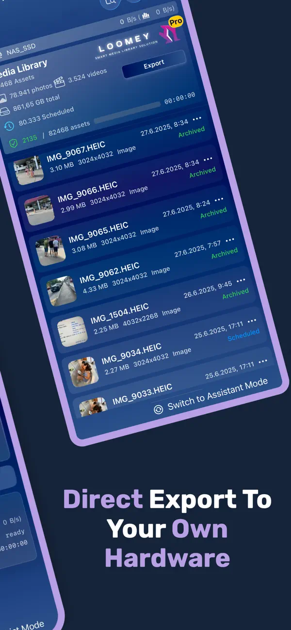 Loomey - Photo & Media Sync Screenshot 2