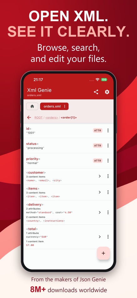 #1. Xml Genie: XML Viewer & Editor (iOS) Által: Tommy Uytterhaegen