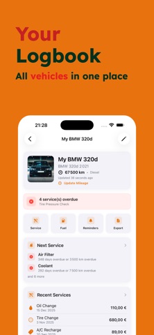 AutoLog — Car Maintenance Screenshot 1 of 6