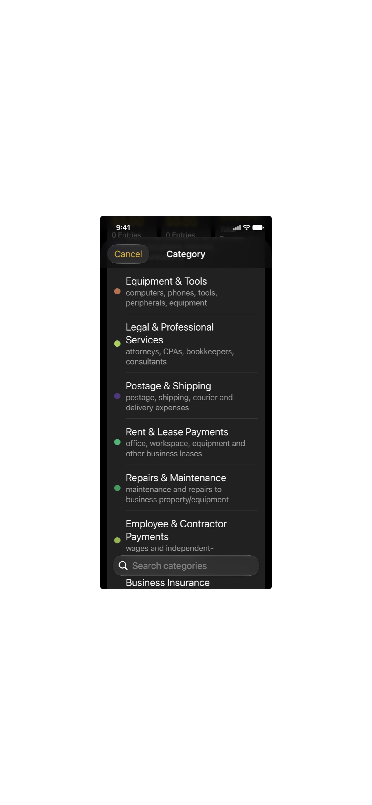 Screenshot 3 of Emet – LLC Expense Log