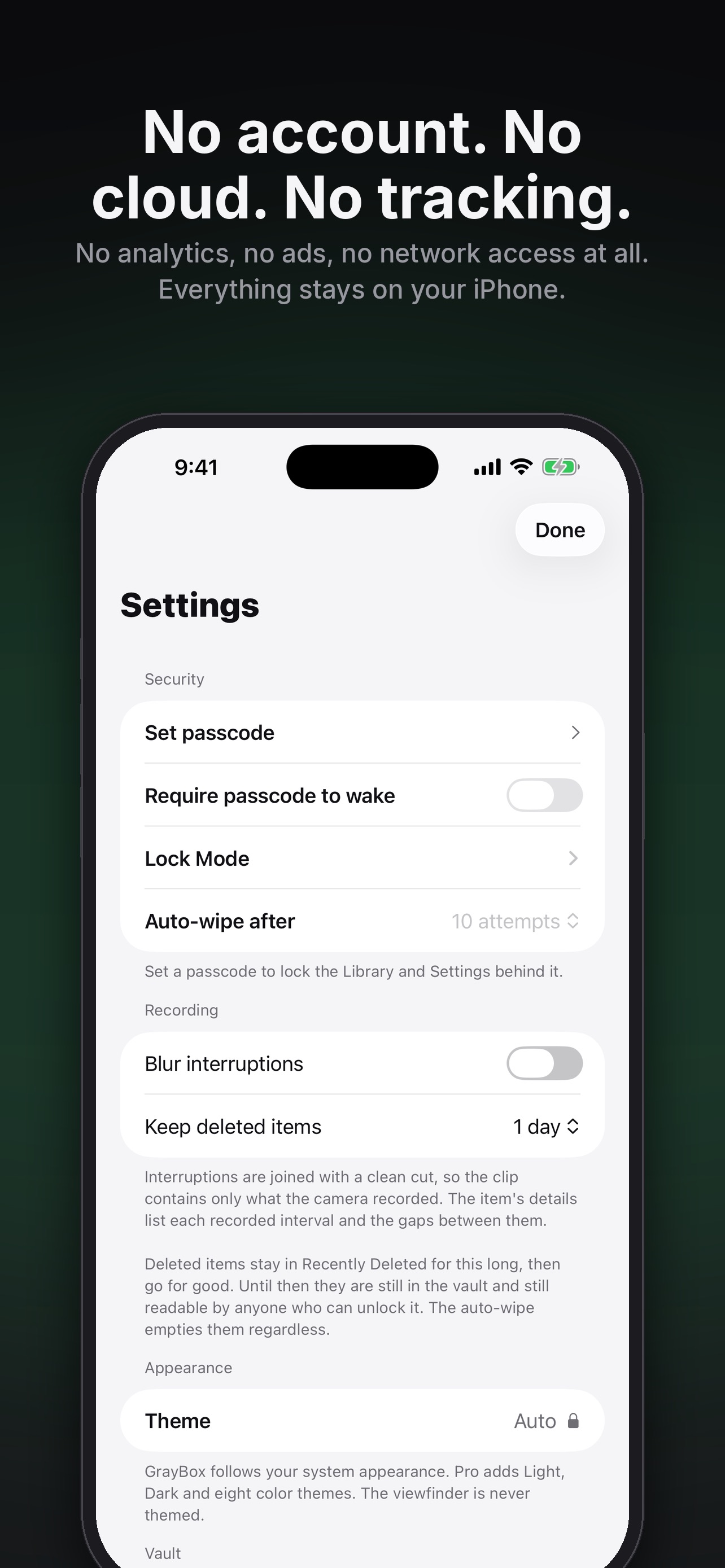 Screenshot 8 of GrayBox - Camera & Vault