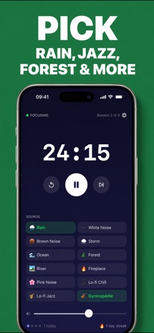 Still – White Noise & Pomodoro iPhone screenshot