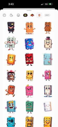 Crafty Notebook Stickers screenshot