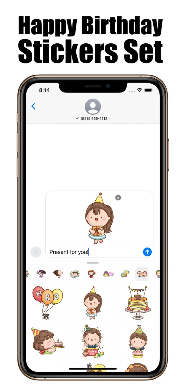 Screenshot #3 pour Cute Birthday Sticker