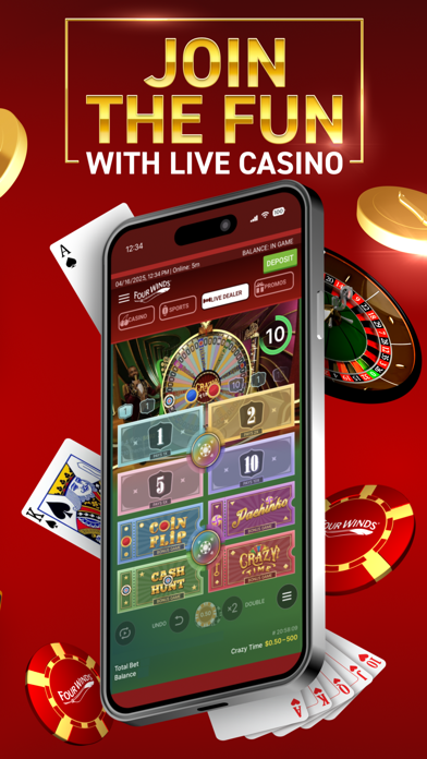 Four Winds Online Casino MI Screenshot