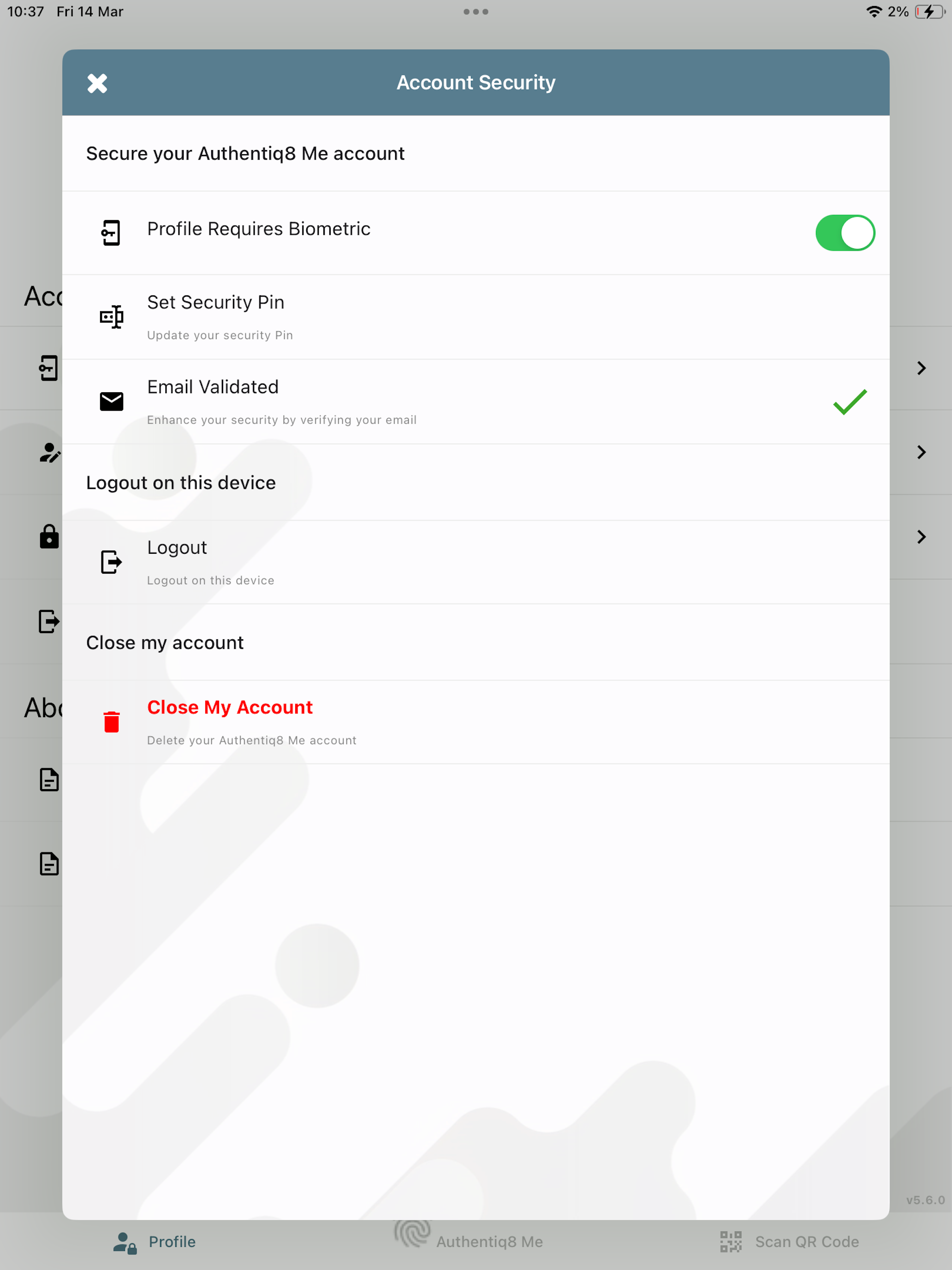 Authentiq8 Me screenshot 9