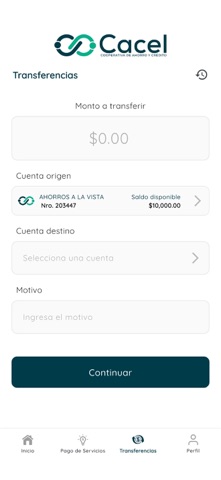 CACEL MÓVIL + screenshot