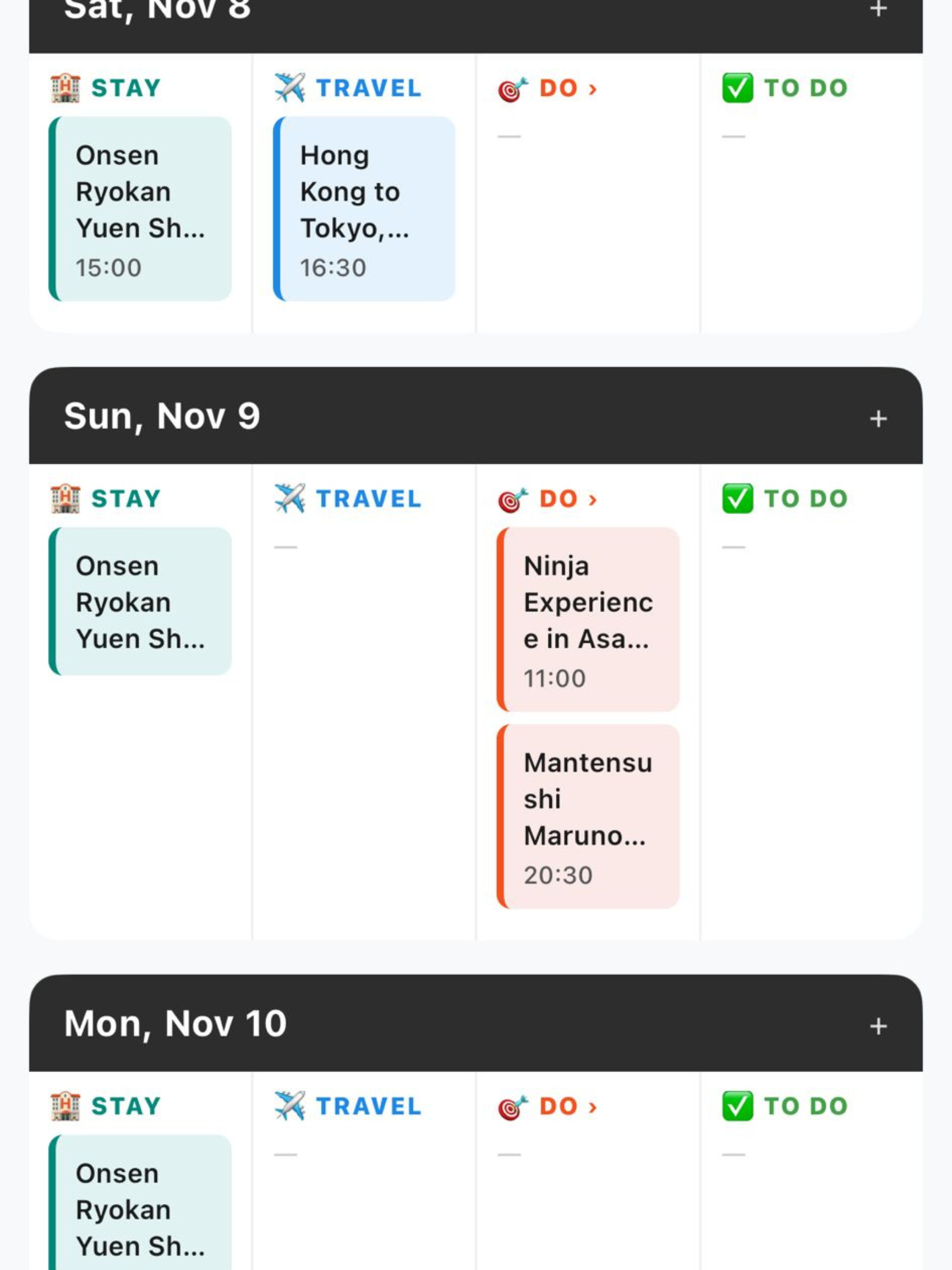 Outbound: Travel Planner