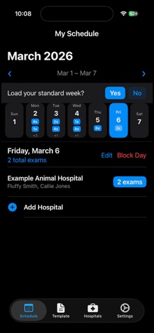 Mobile Vet Scheduler Screenshot 1 of 3