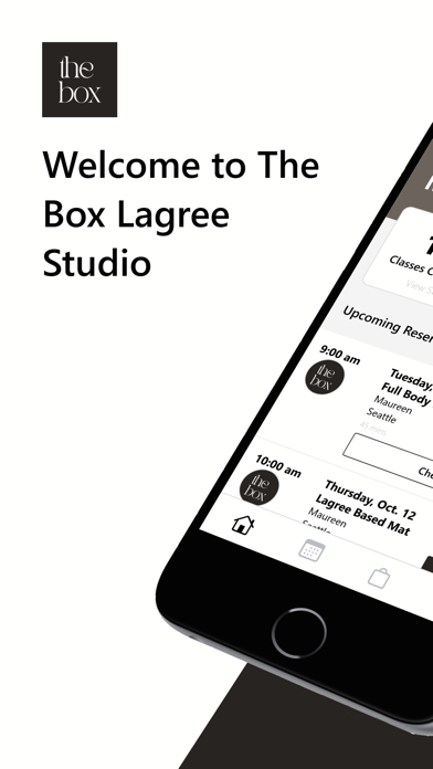 The Box Lagree Studio iPhone screenshot 1 - Health & Fitness app