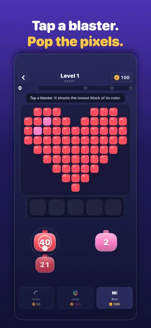 Pixel Popper: Block Shooter screenshot 1