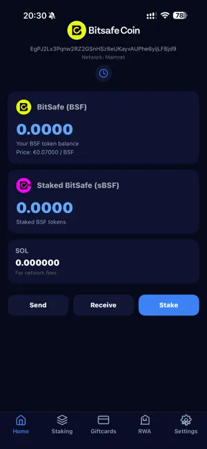 BitSafe Wallet screenshot 4