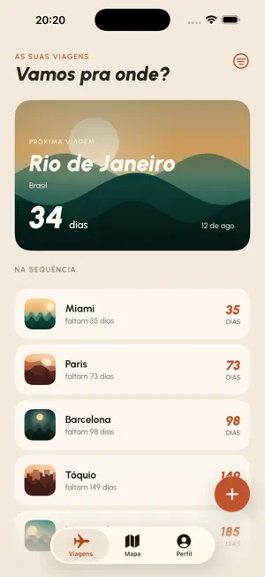 Where To? — Trip Countdown screenshot 1