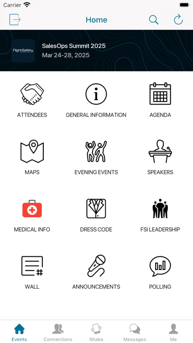 FlightSafety Events Screenshot