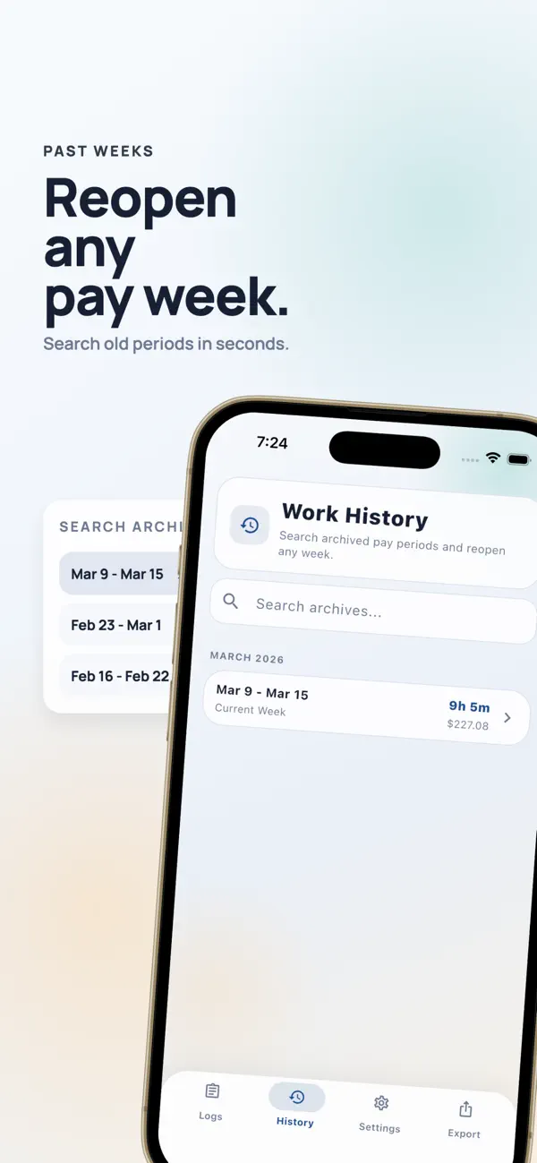 Screenshot #2 pour Timesheet & Salary Calculator